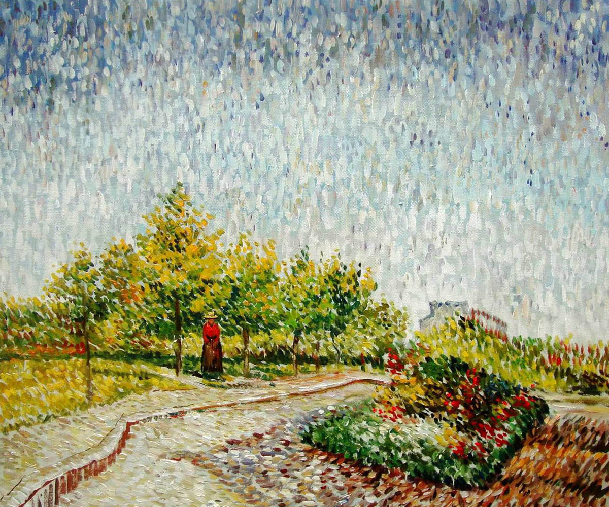 Lane in the Argenson Park at Asnieres Spring - Van Gogh Painting On Canvas